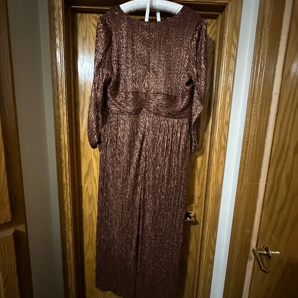 R&M Richards Shimmering Brown Evening Gown - Picture 3 of 5